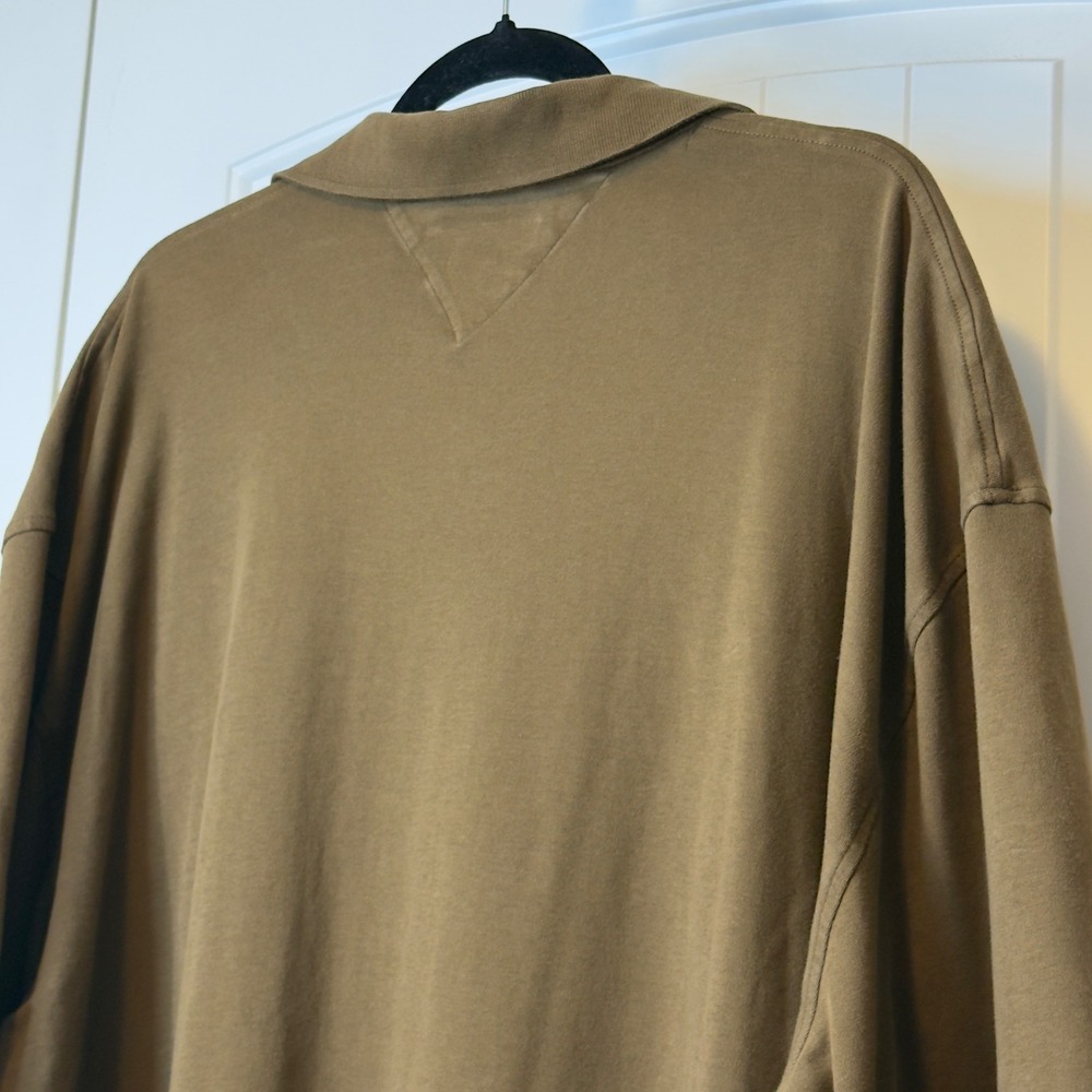 Tommy Hilfiger Mens 4XL Brown Classic Fit Short Sleeve Pique Polo Shirt Logo - Picture 5 of 9